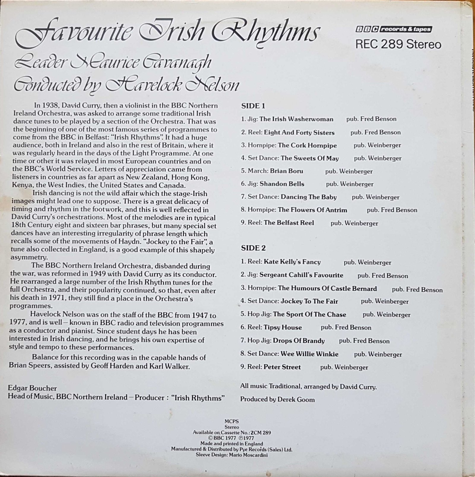 Back cover of REC 289